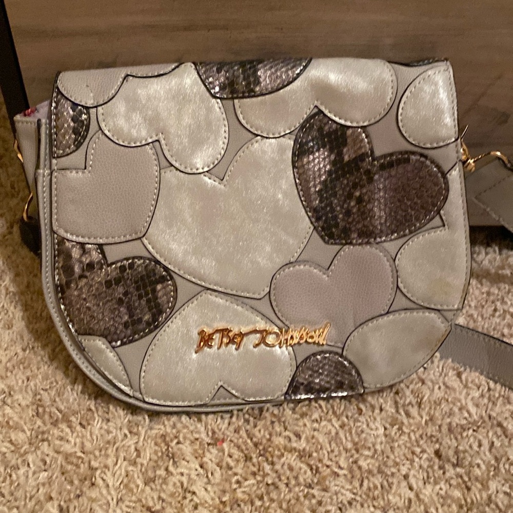 Betsey Johnson crossbody purse.